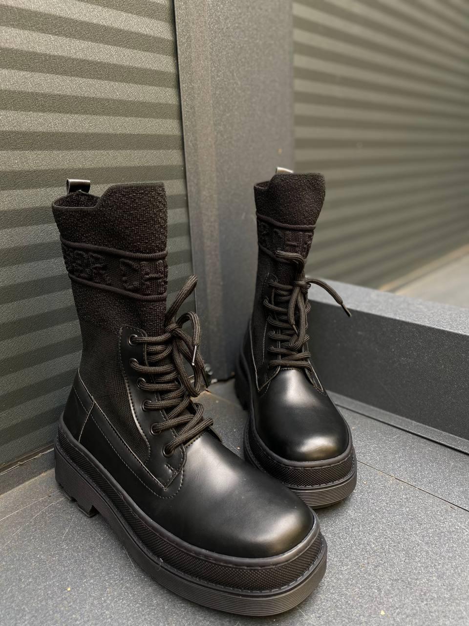 Dior Boot Black Sock