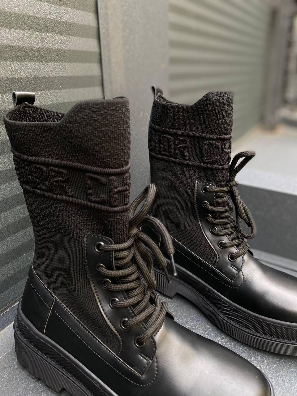 Dior Boot Black Sock