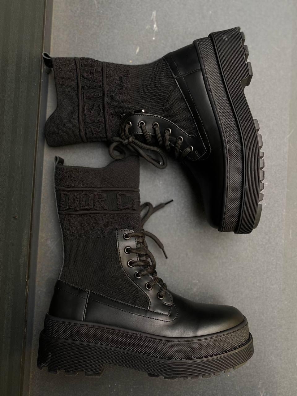 Dior Boot Black Sock