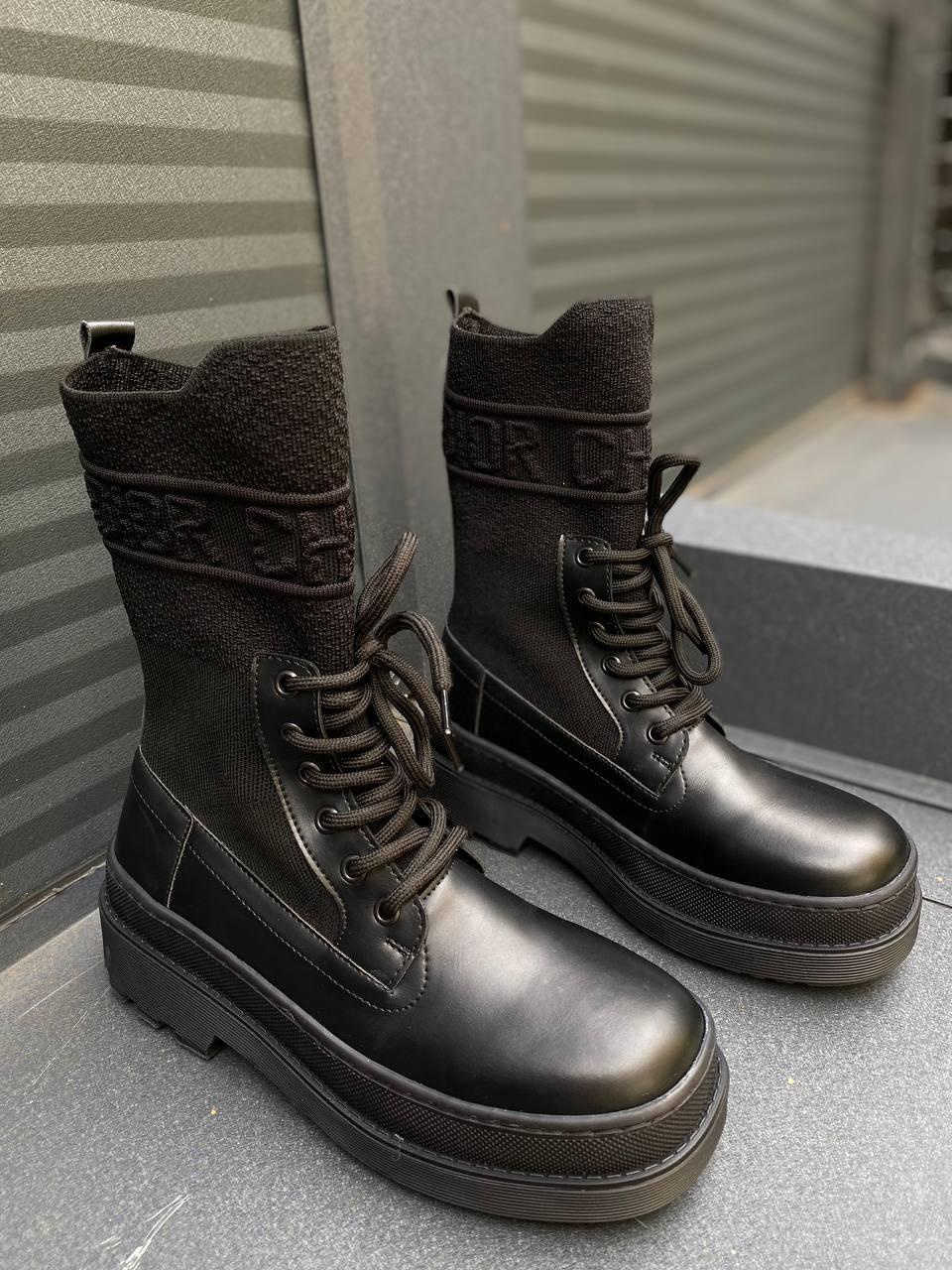 Dior Boot Black Sock