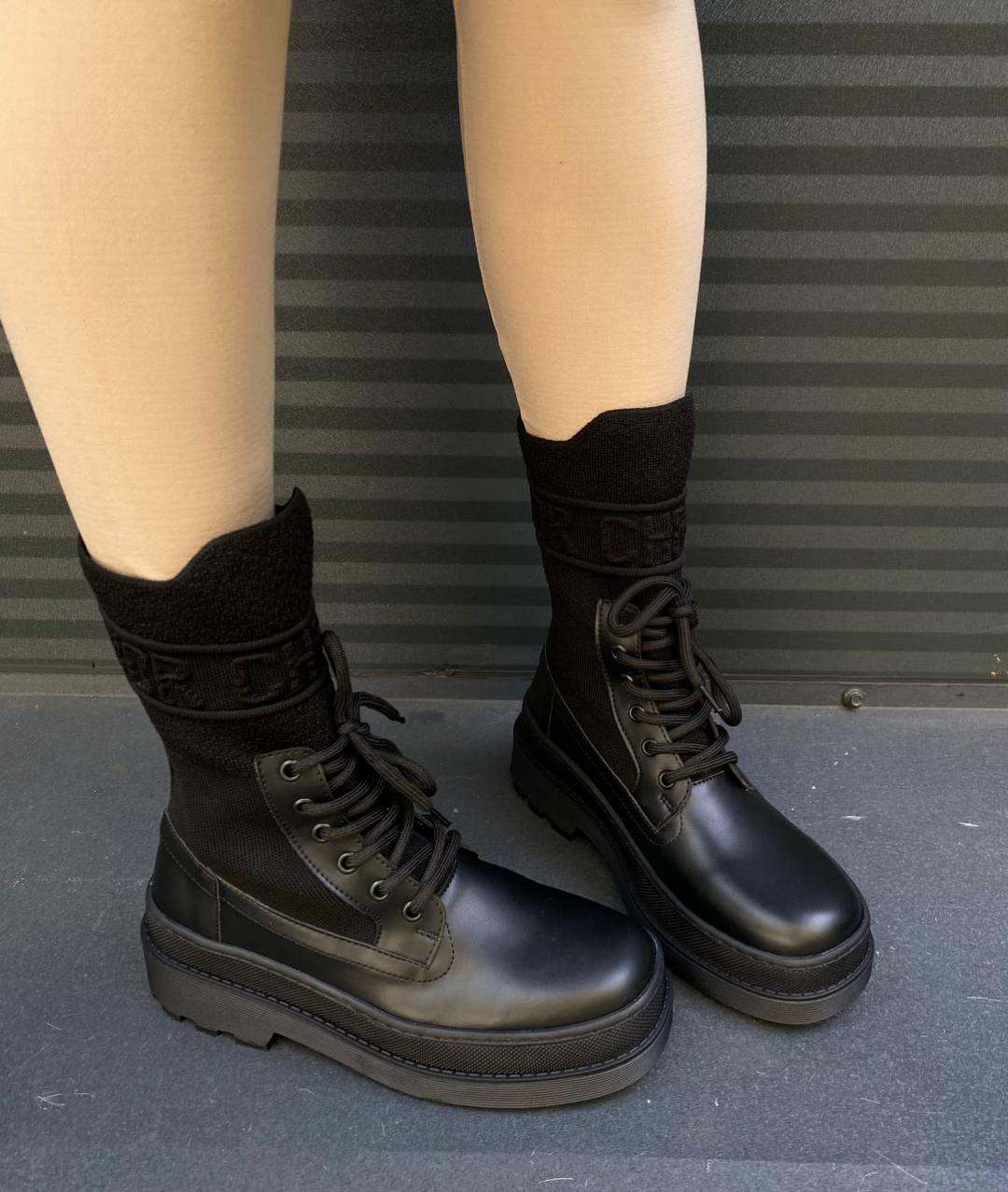 Dior Boot Black Sock
