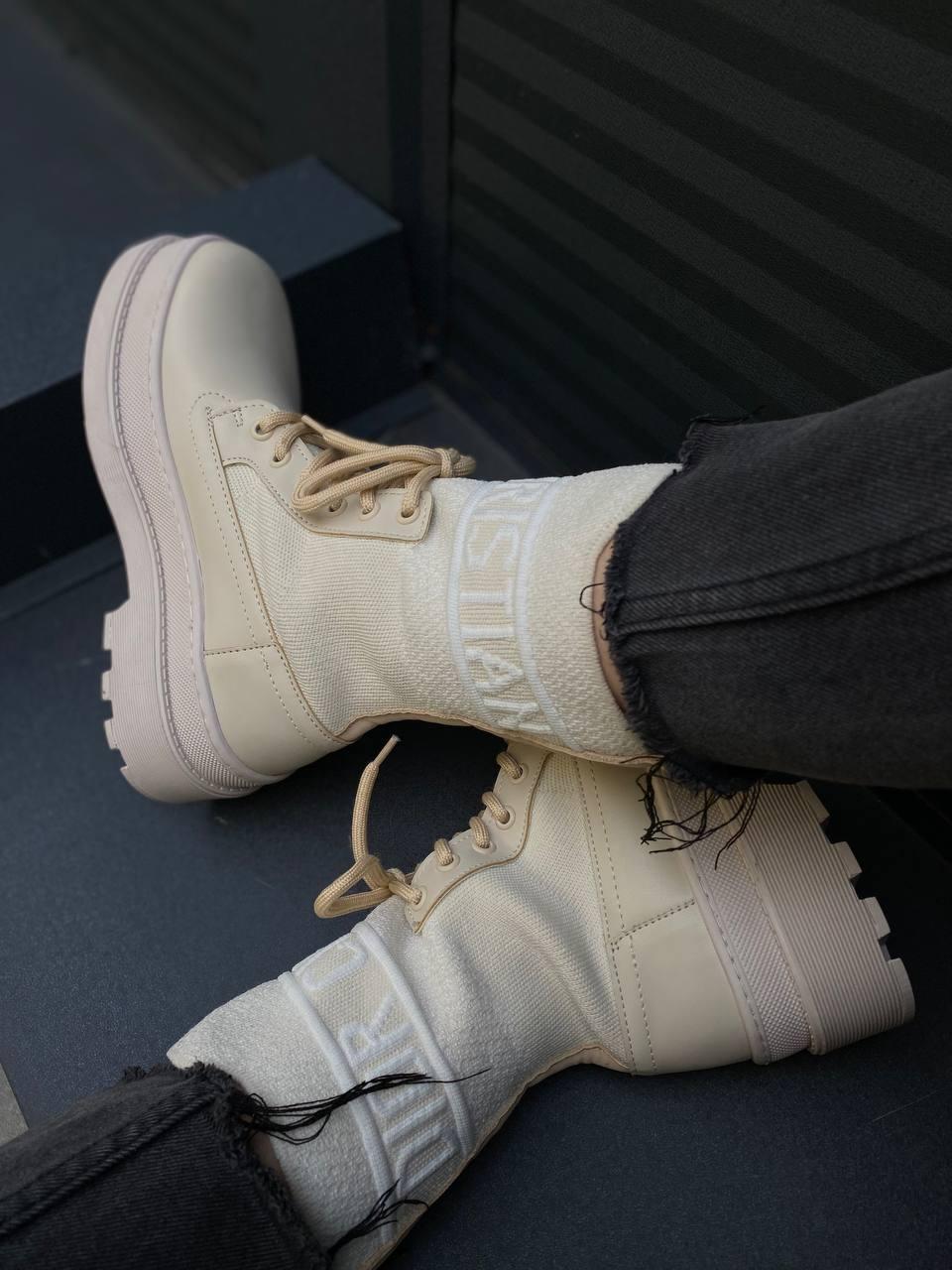Dior Boot Beige Sock