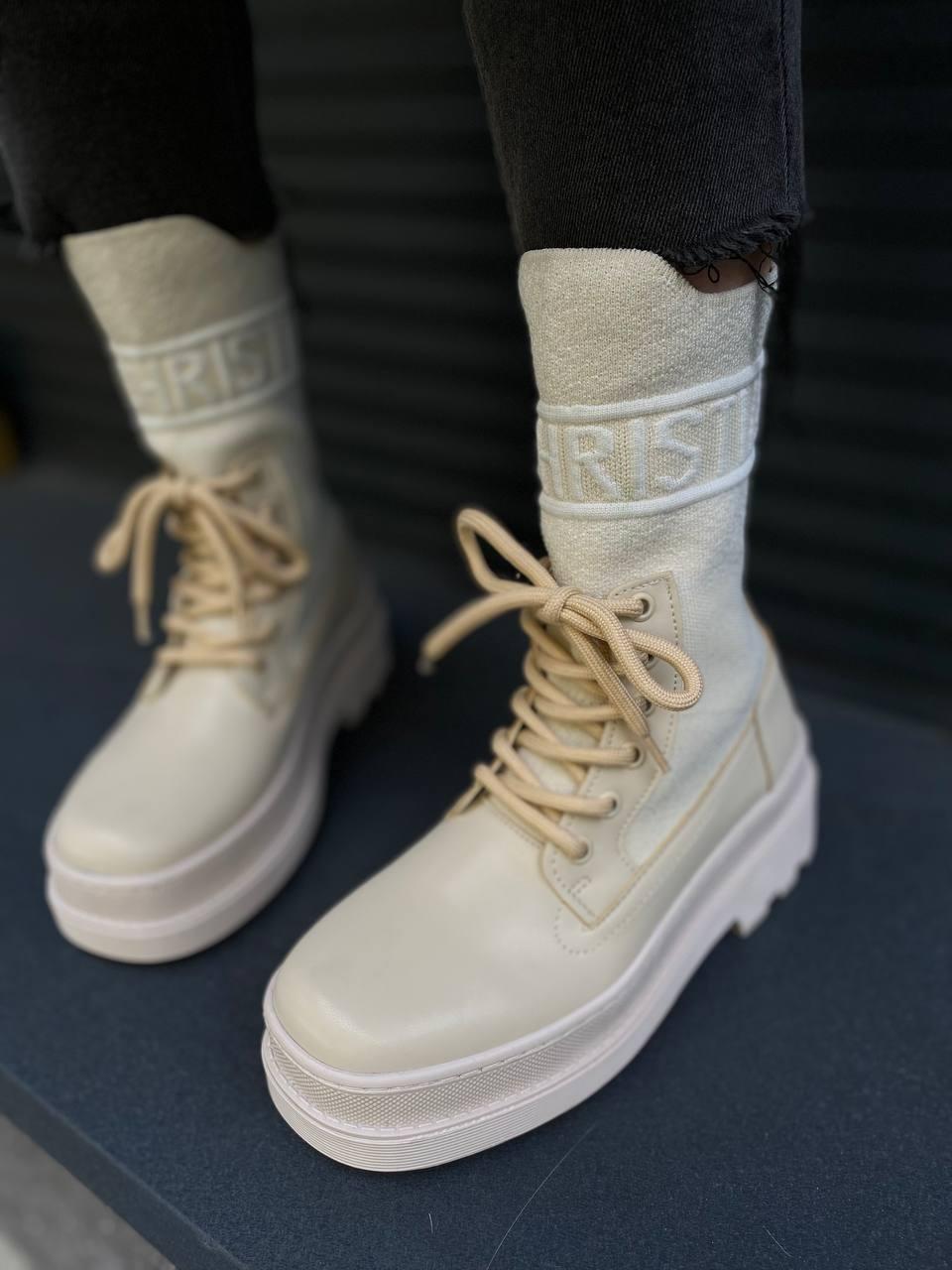 Dior Boot Beige Sock