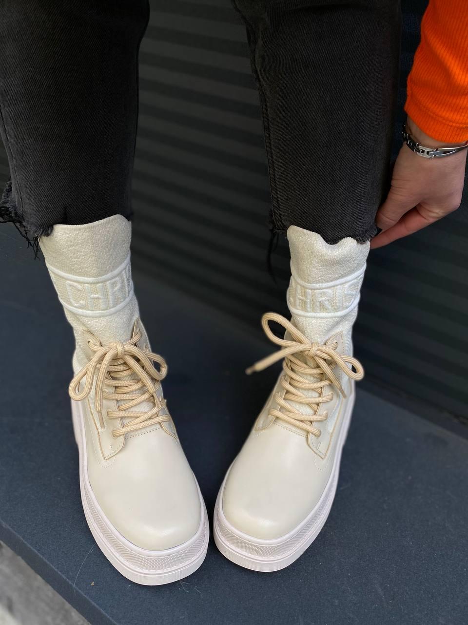 Dior Boot Beige Sock