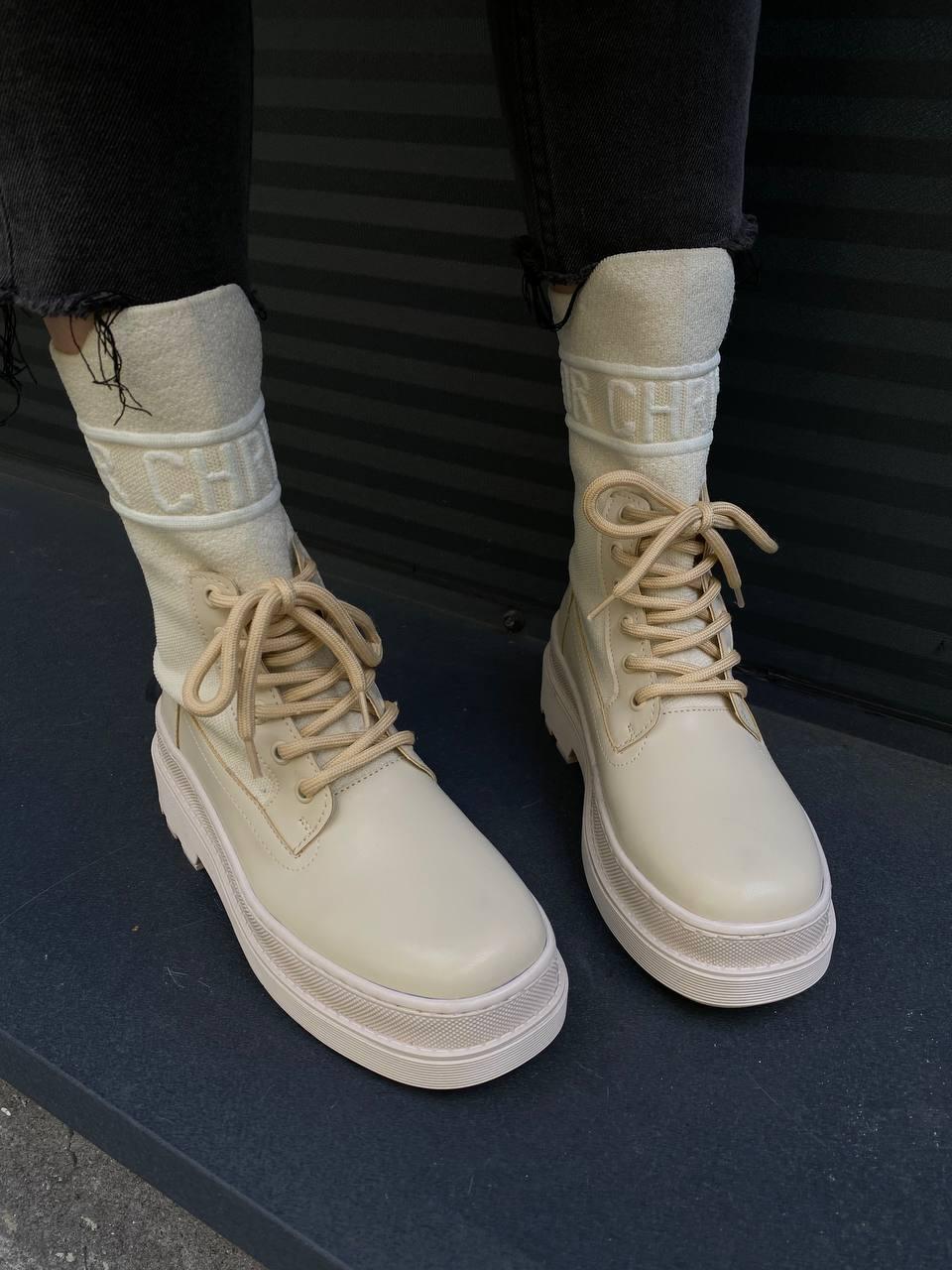 Dior Boot Beige Sock