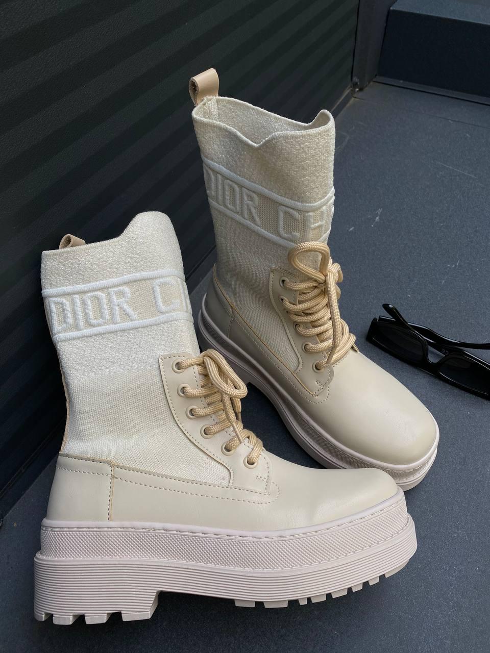 Dior Boot Beige Sock