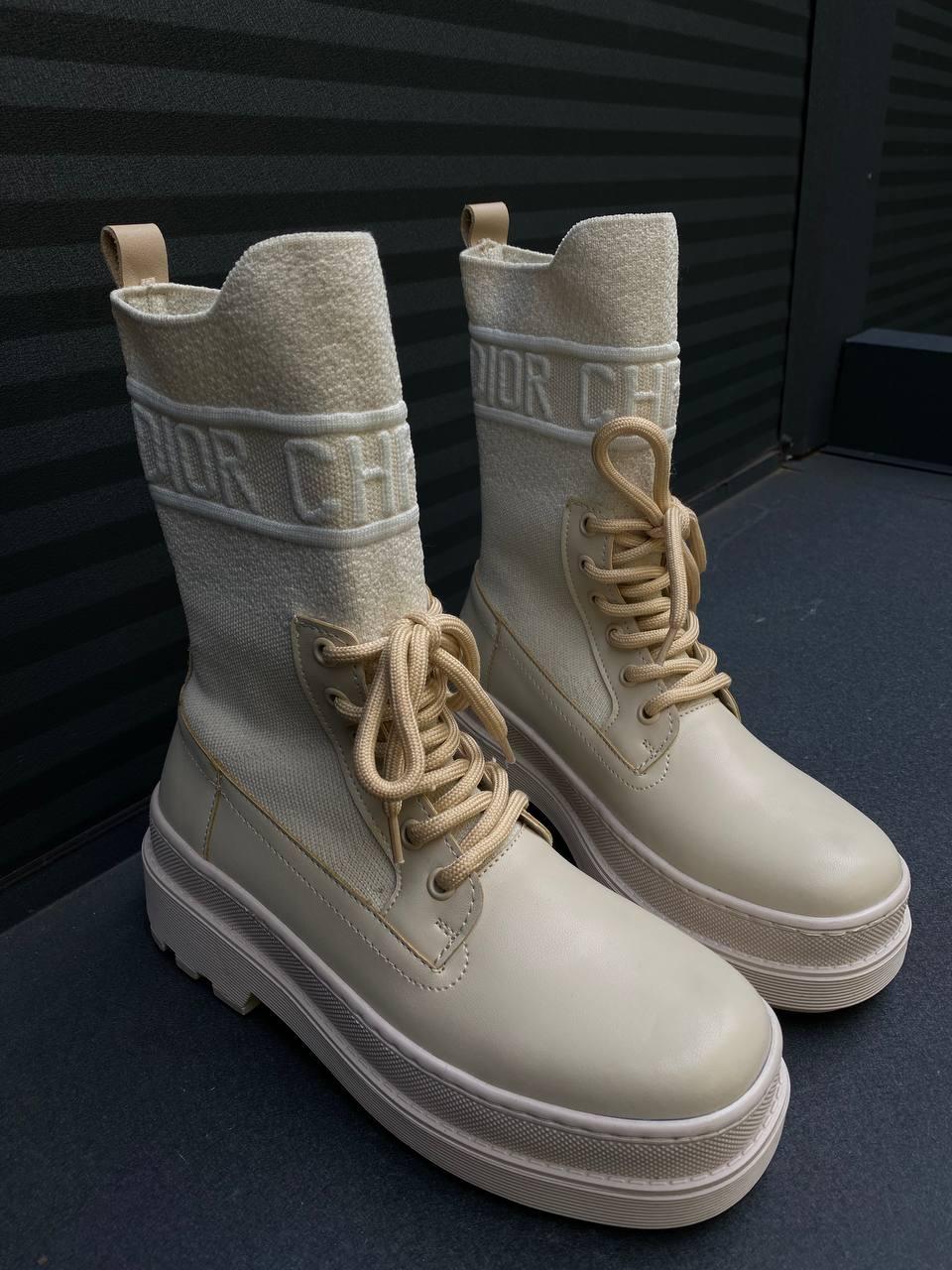 Dior Boot Beige Sock