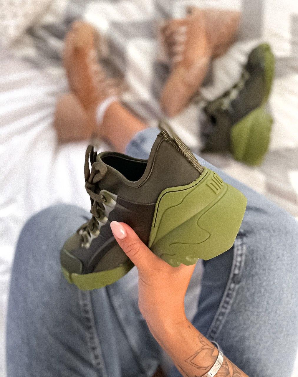 Dior D-Connect Sneaker Green Khaki