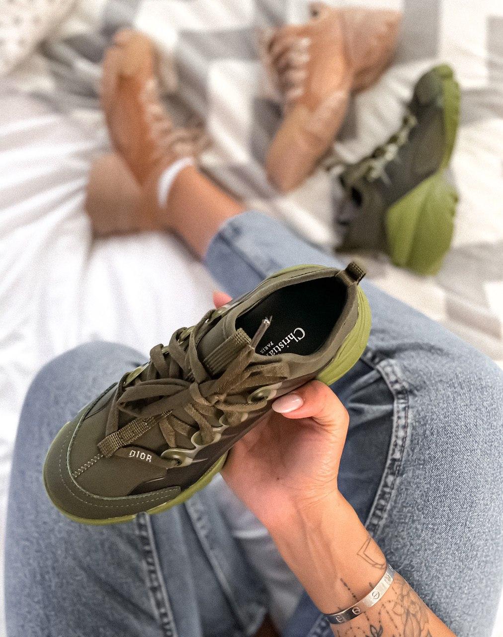 Dior D-Connect Sneaker Green Khaki