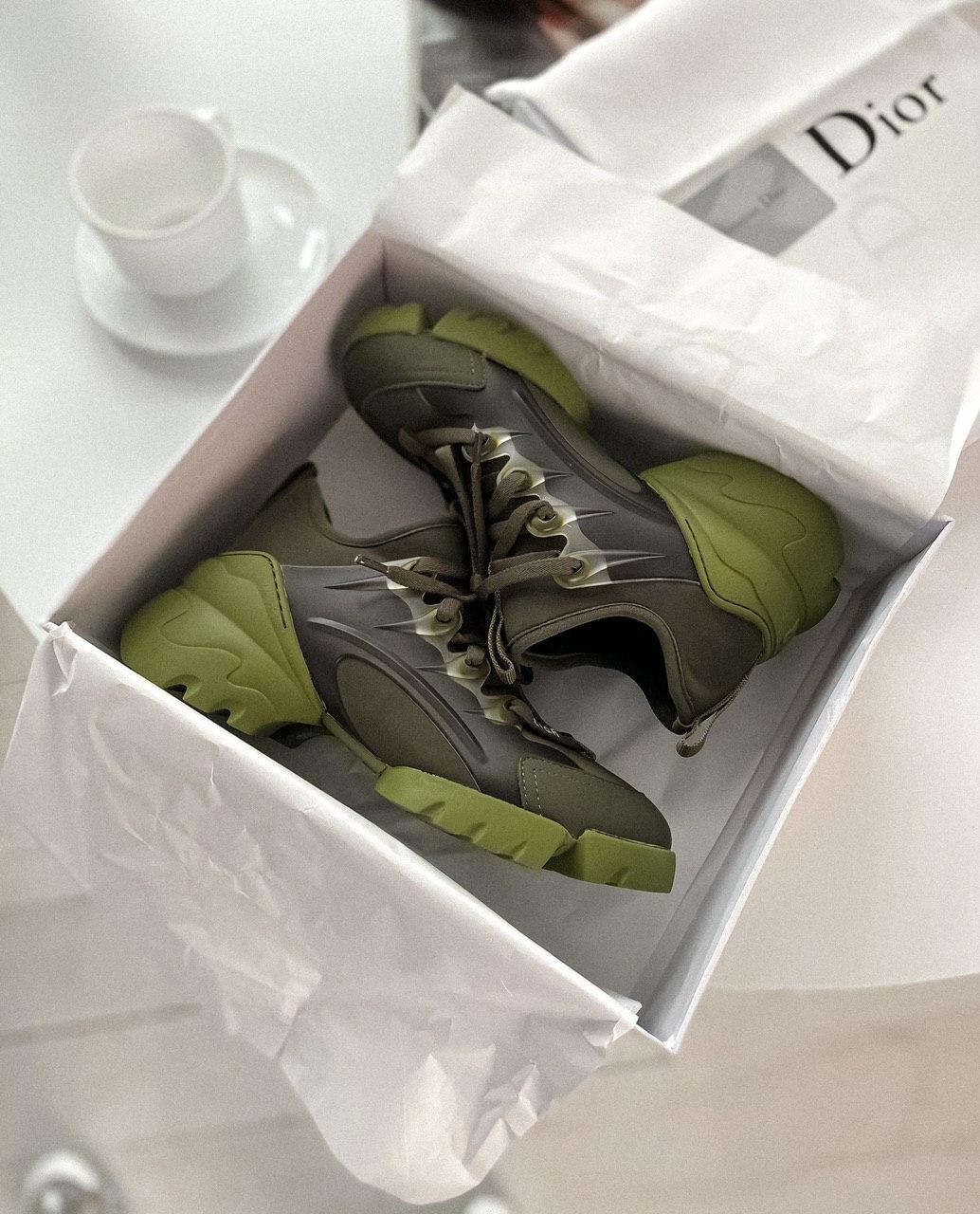 Dior D-Connect Sneaker Green Khaki