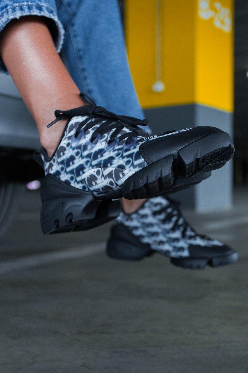Dior D-Connect Sneaker Black White