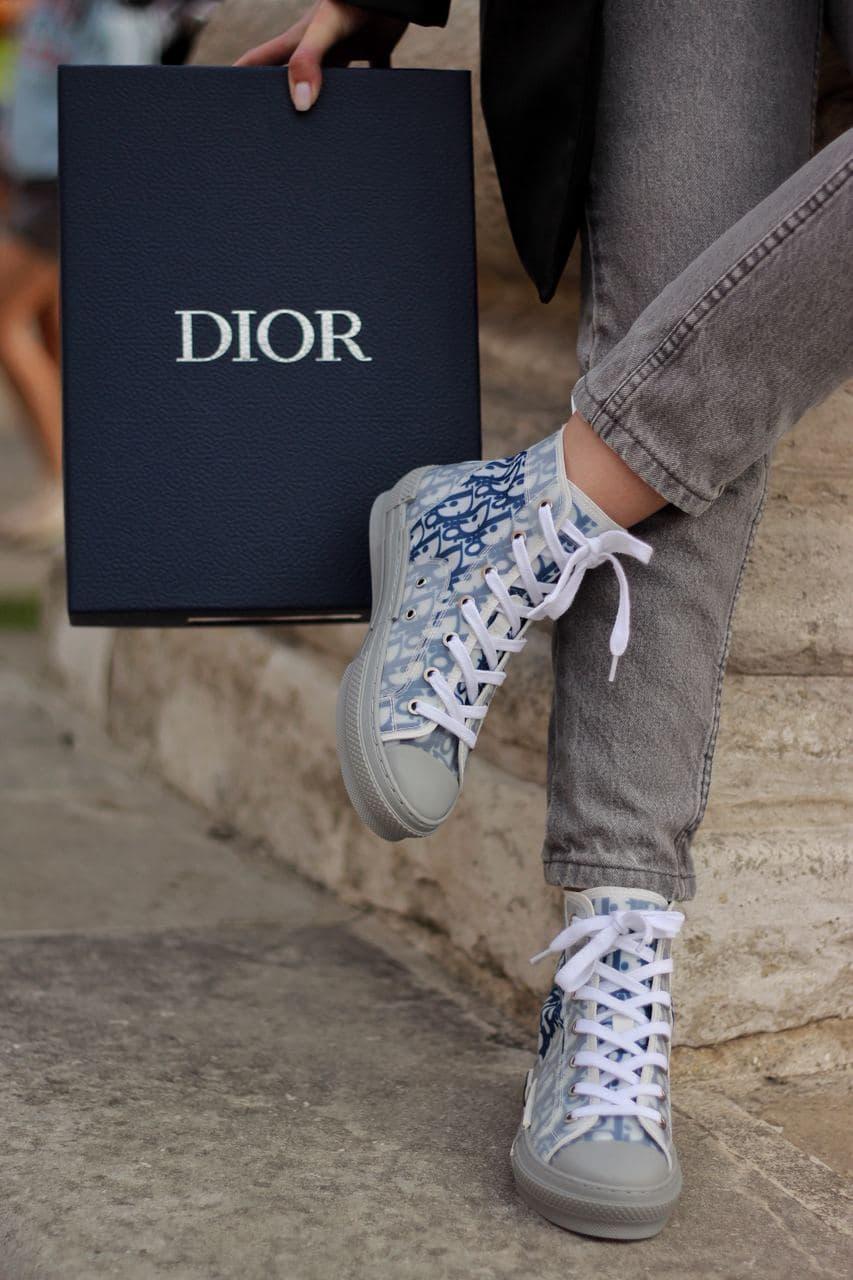 Dior B23 High TOP Grey Blue
