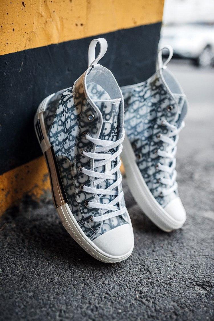 Dior B23 High Technical Canvas Blue White