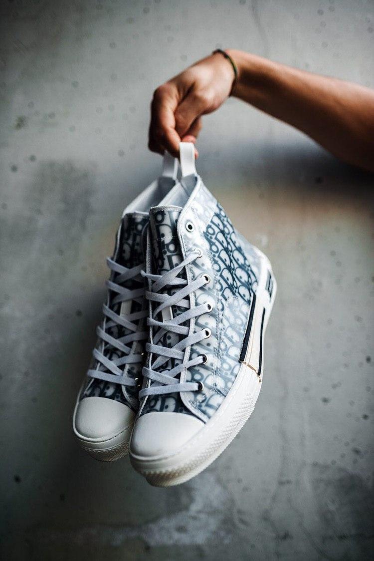 Dior B23 High Technical Canvas Blue White
