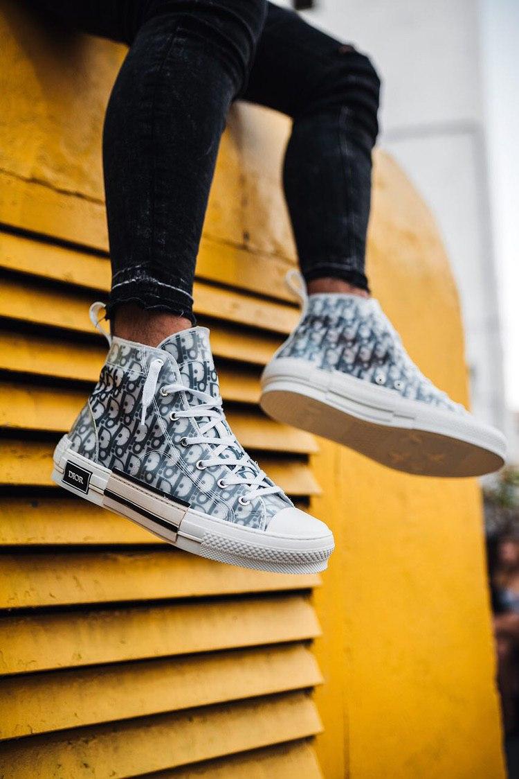 Dior B23 High Technical Canvas Blue White