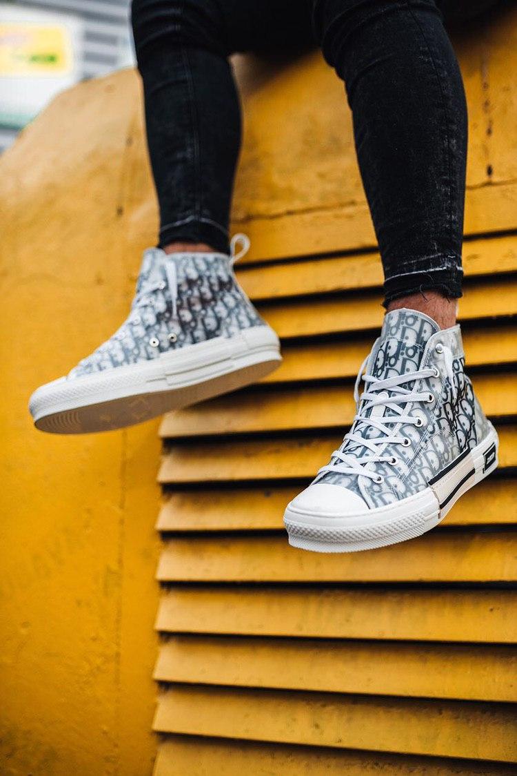 Dior B23 High Technical Canvas Blue White