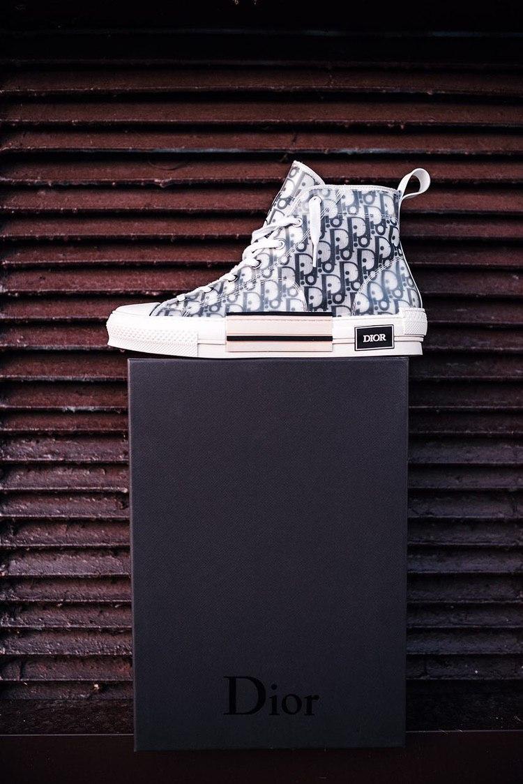 Dior B23 High Technical Canvas Blue White