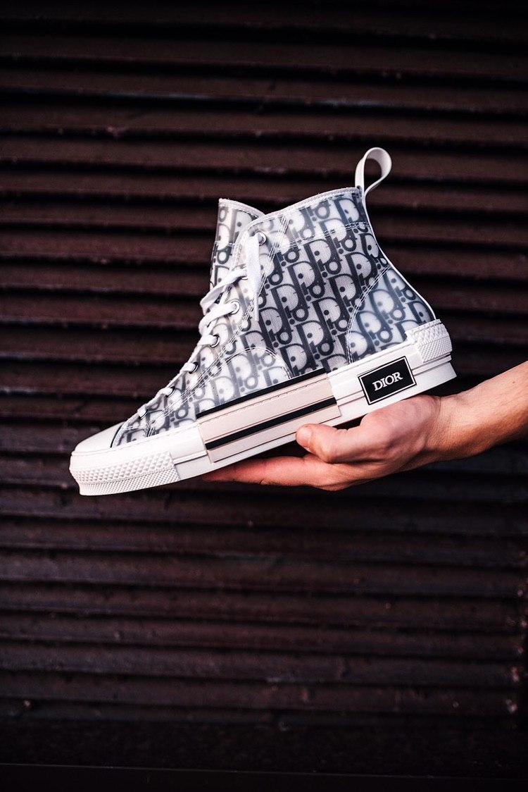 Dior B23 High Technical Canvas Blue White