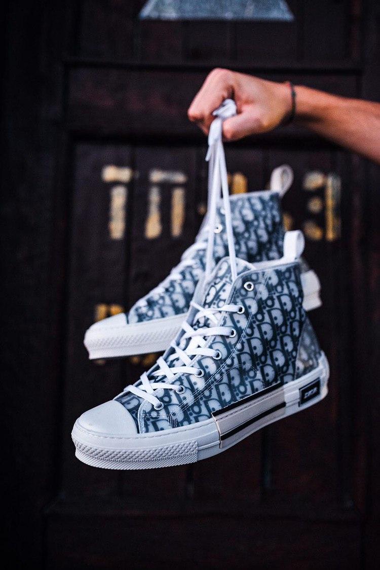 Dior B23 High Technical Canvas Blue White