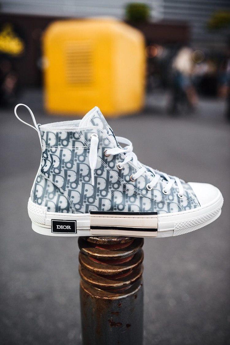 Dior B23 High Technical Canvas Blue White