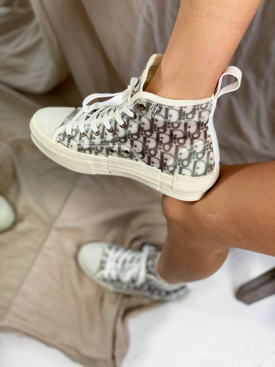 Dior B23 High Technical Canvas Blue White