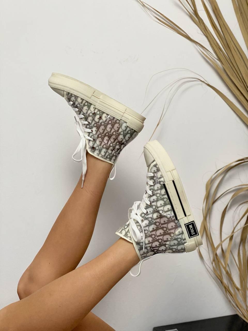 Dior B23 High Technical Canvas Blue White