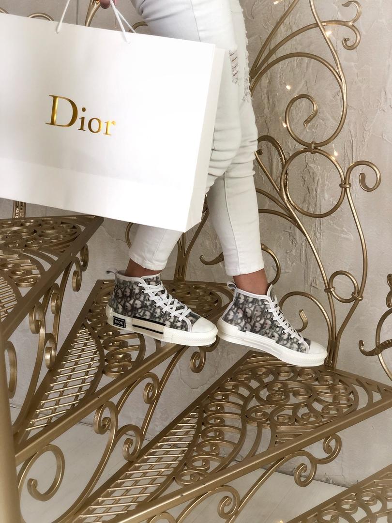 Dior B23 High Technical Canvas Blue White