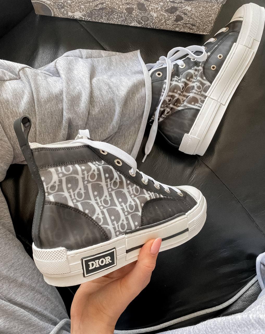 Dior B23 Sneakers High Black White
