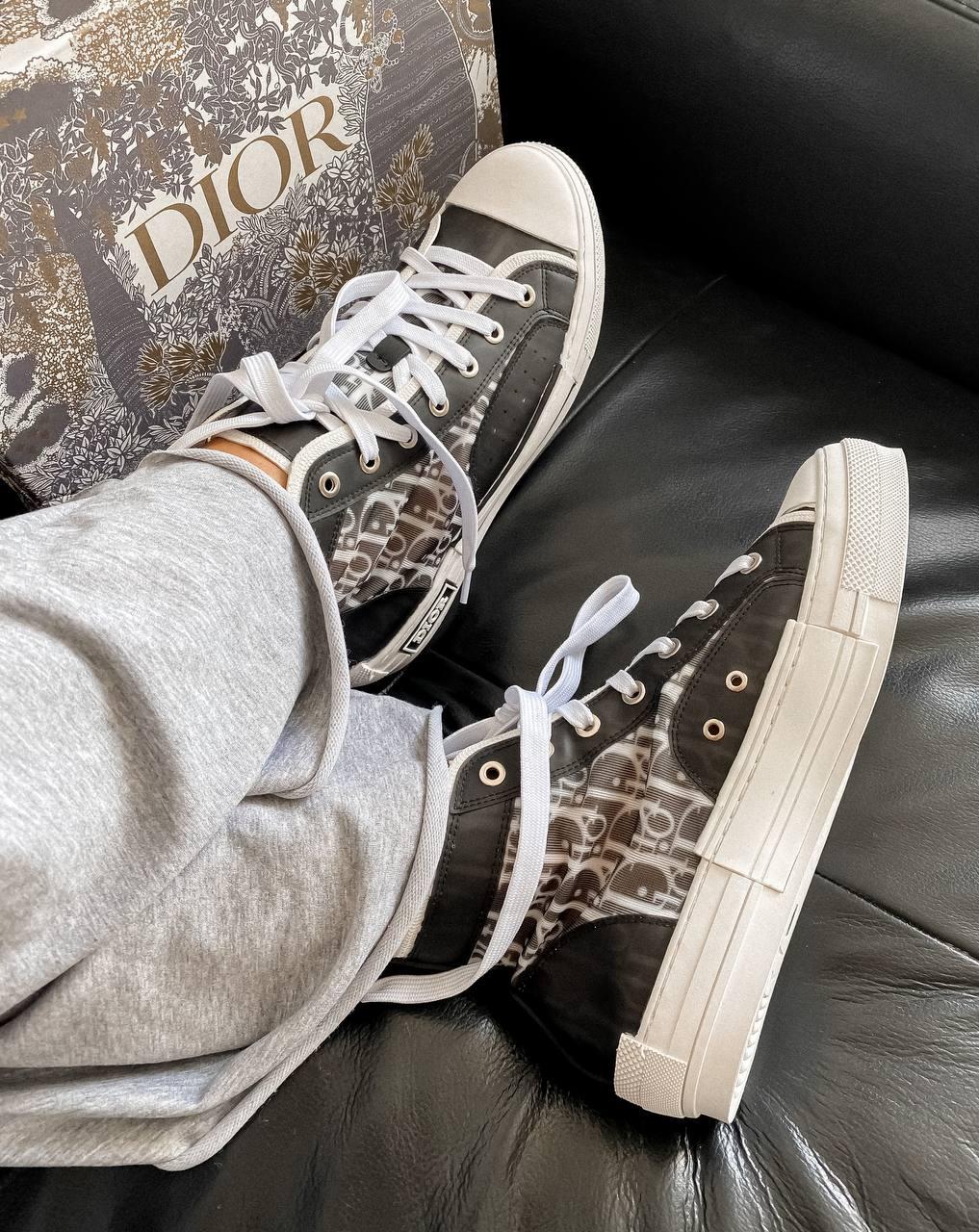 Dior B23 Sneakers High Black White