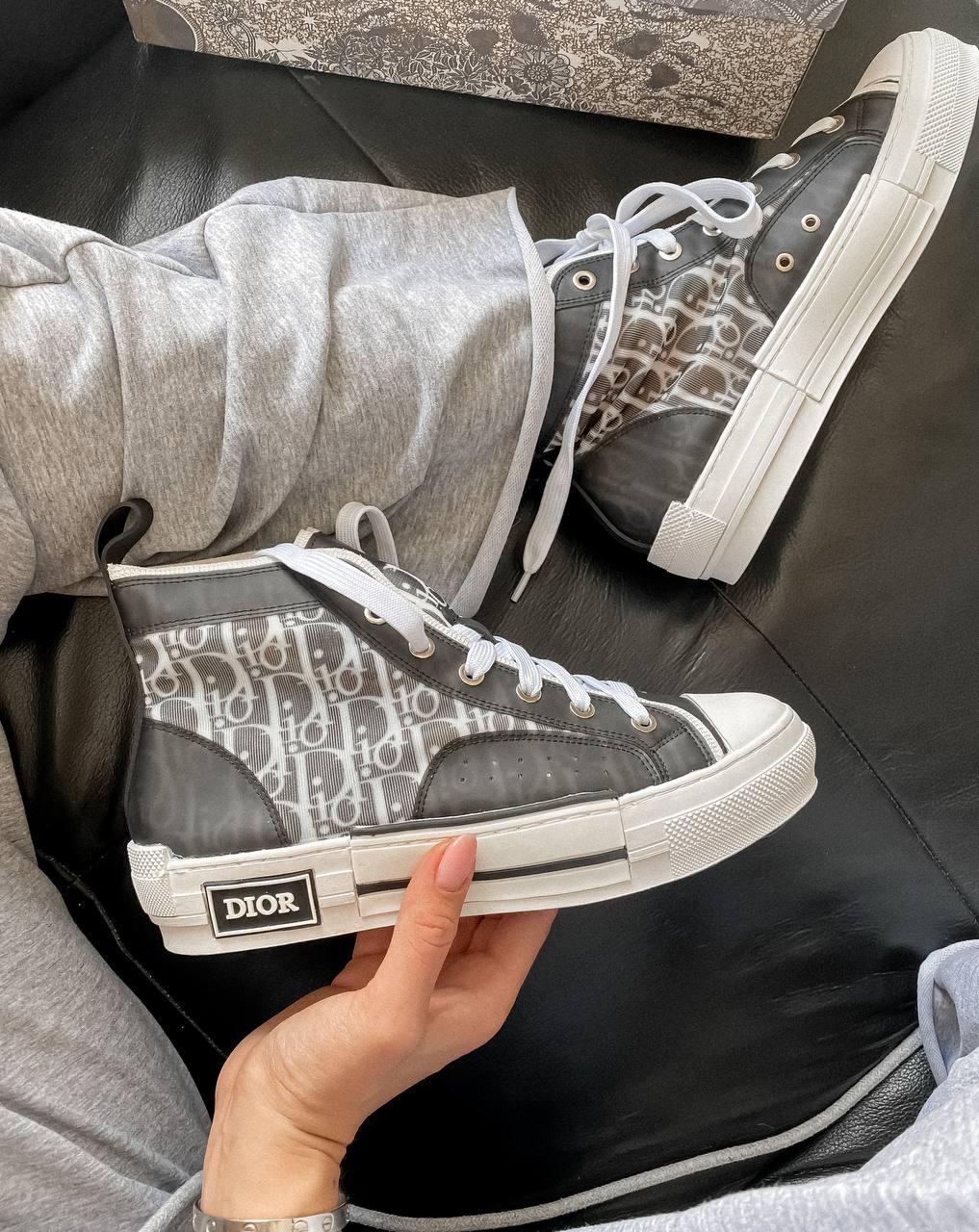 Dior B23 Sneakers High Black White