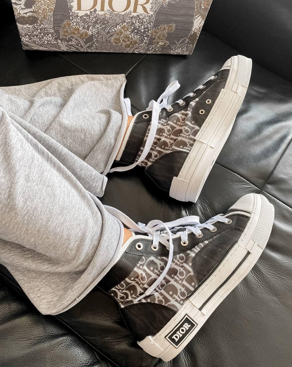 Dior B23 Sneakers High Black White
