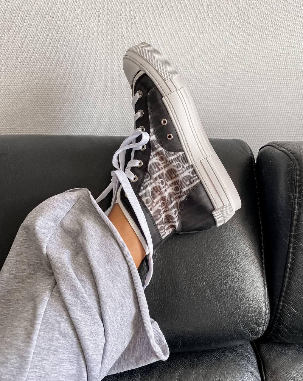 Dior B23 Sneakers High Black White
