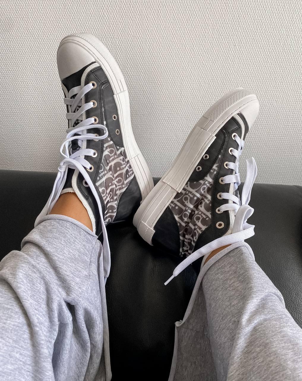 Dior B23 Sneakers High Black White
