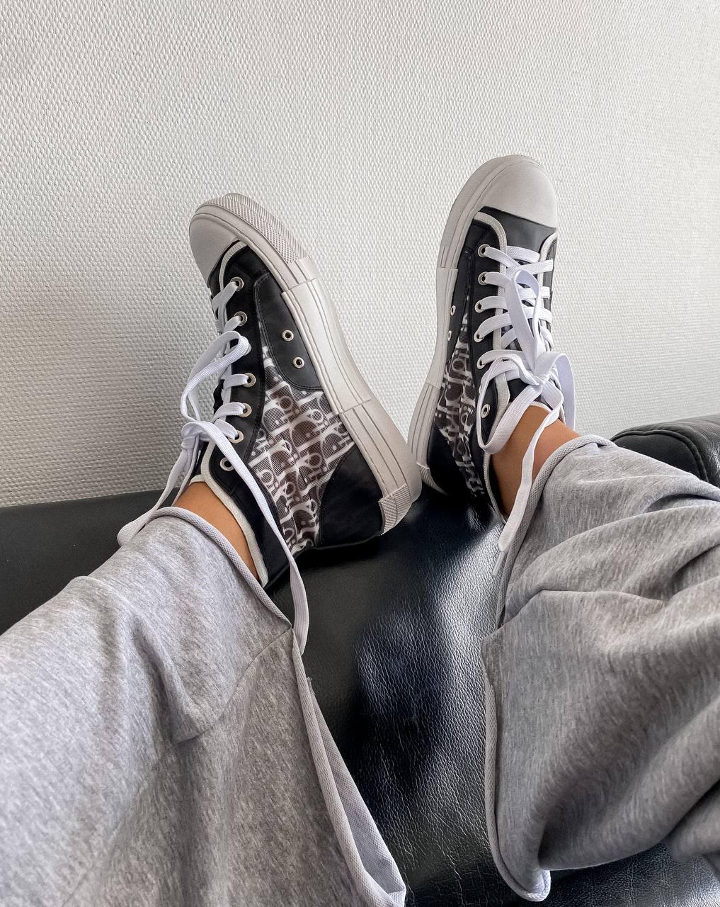 Dior B23 Sneakers High Black White