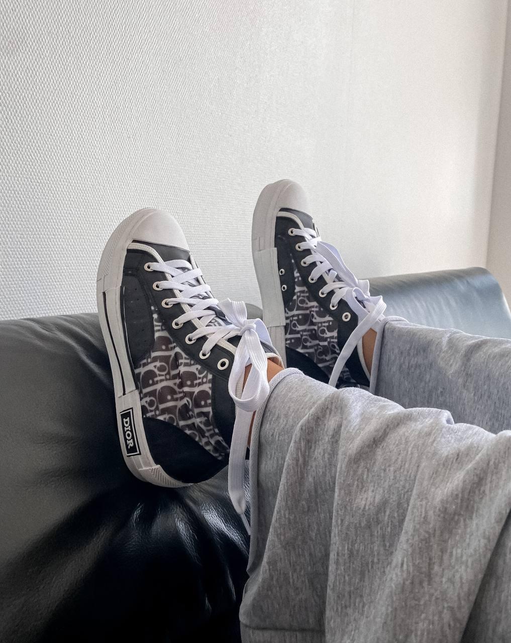 Dior B23 Sneakers High Black White