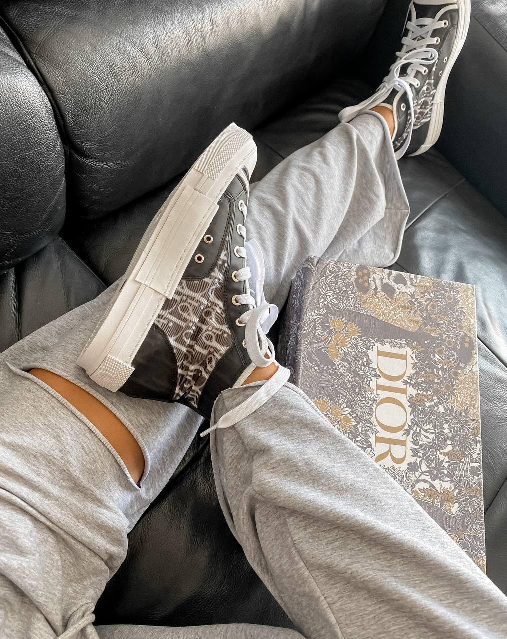 Dior B23 Sneakers High Black White