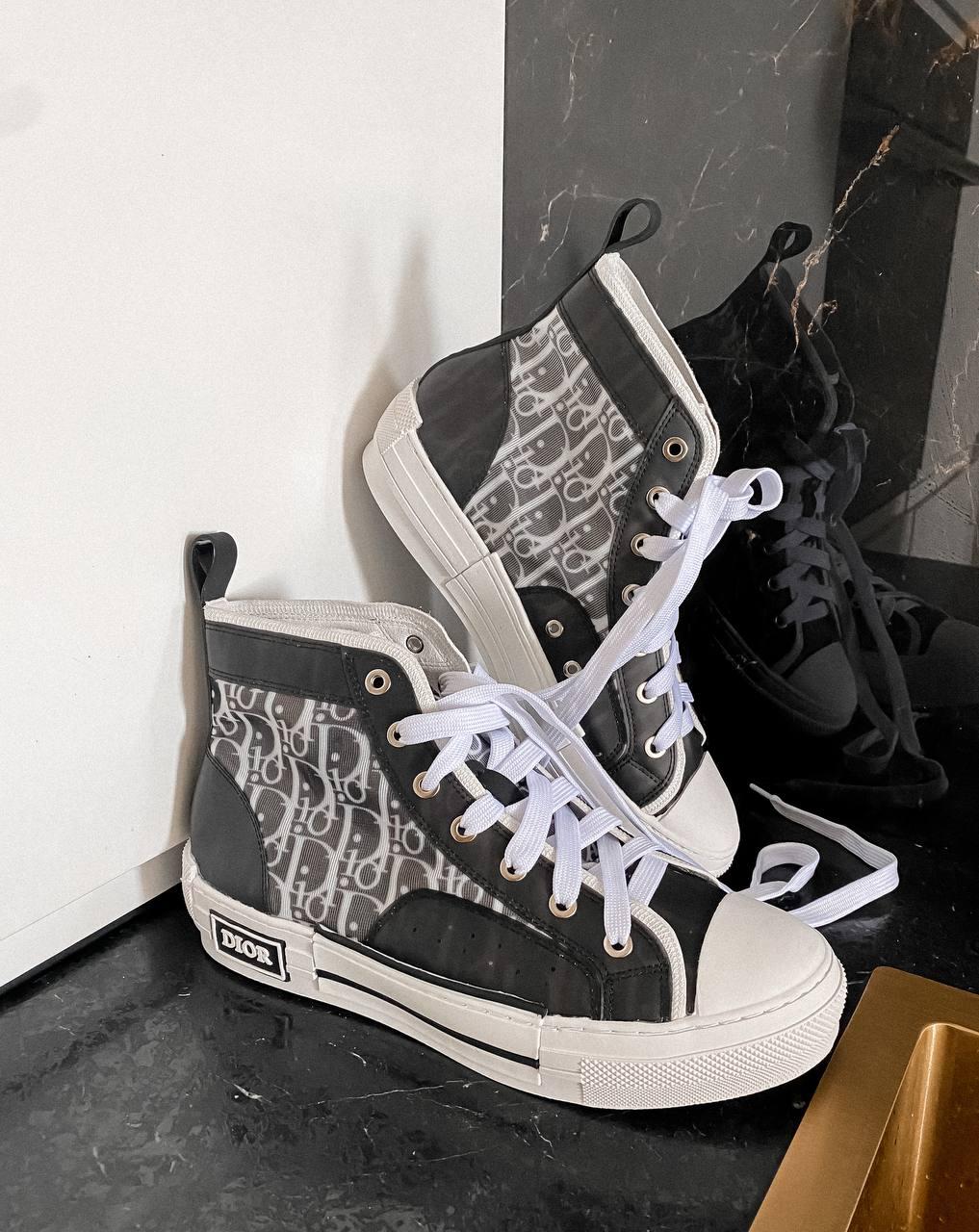Dior B23 Sneakers High Black White