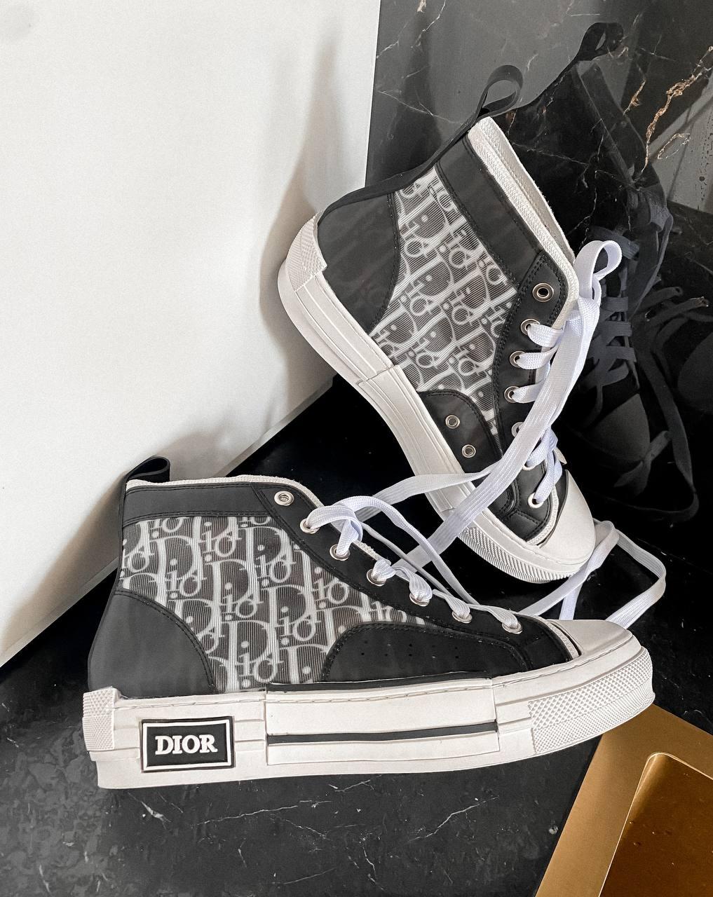 Dior B23 Sneakers High Black White