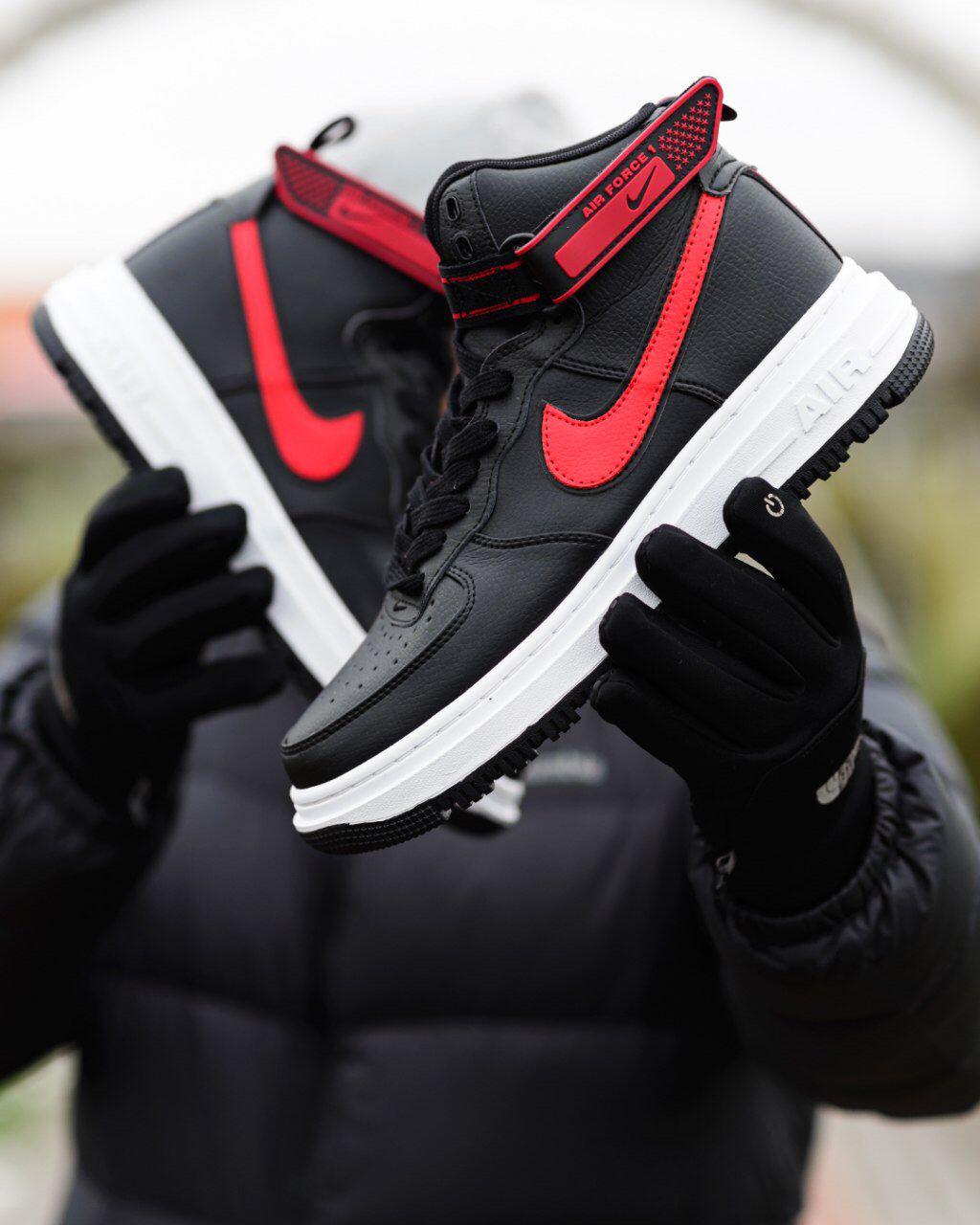 Nike Air Force 1 Gore-Tex Black White Red
