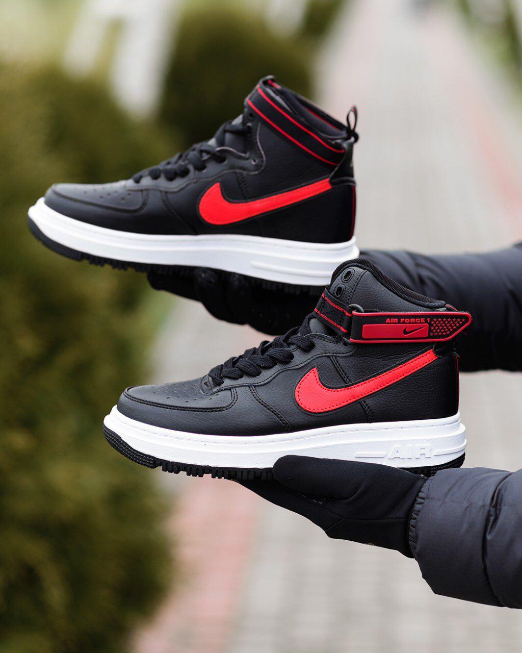 Nike Air Force 1 Gore-Tex Black White Red