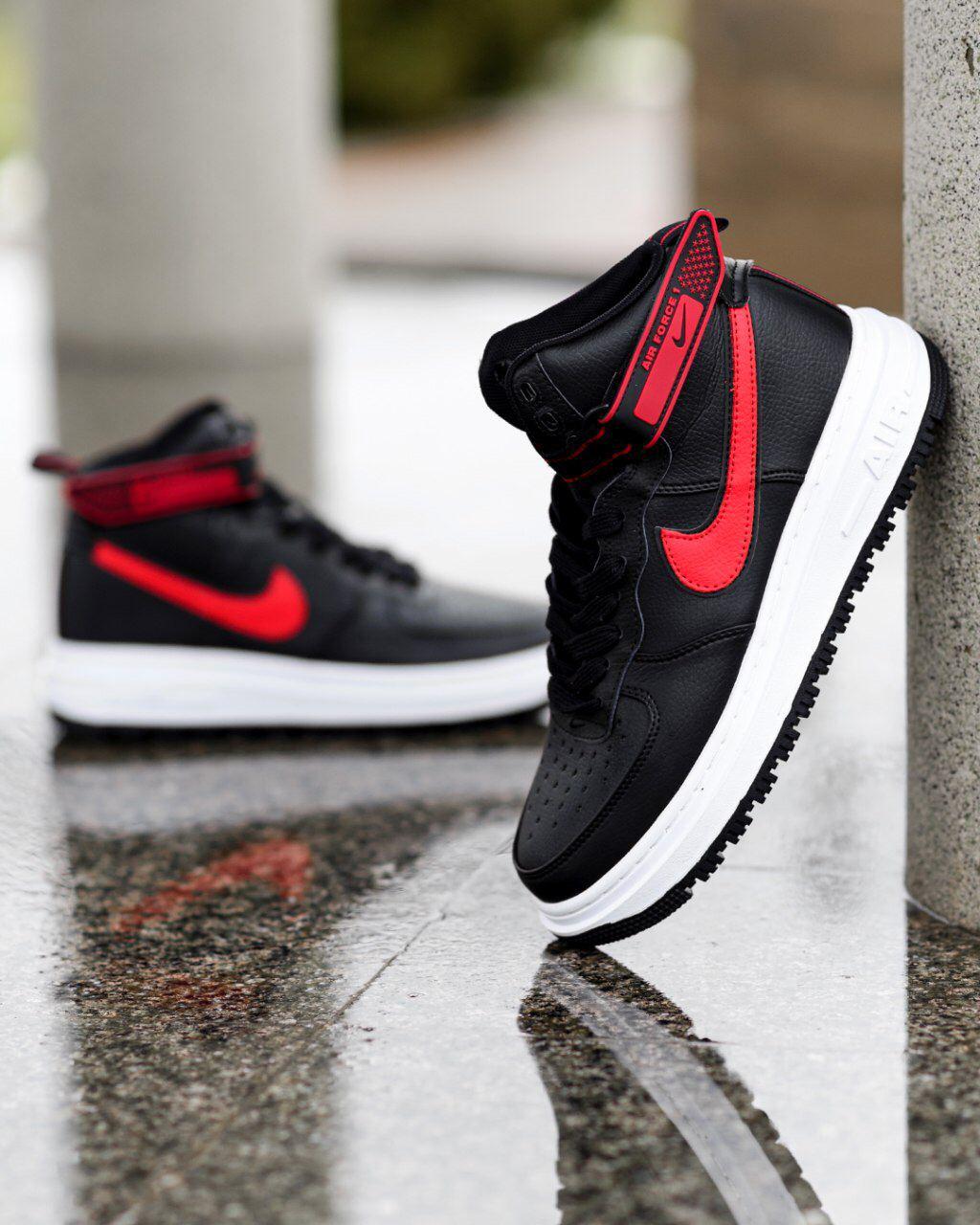 Nike Air Force 1 Gore-Tex Black White Red
