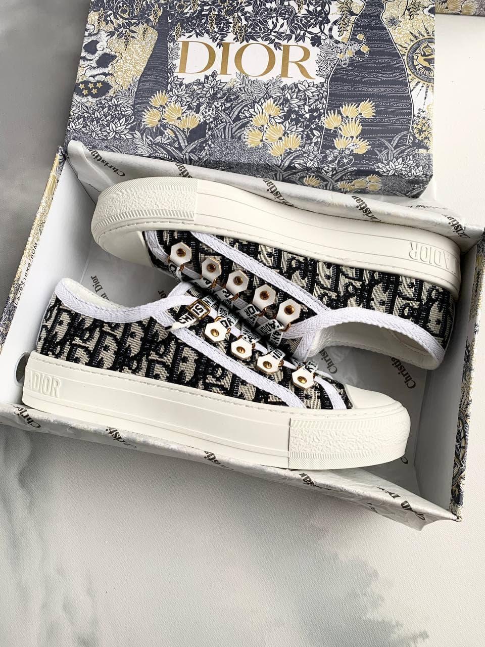 Dior Premium Low Logo White Black