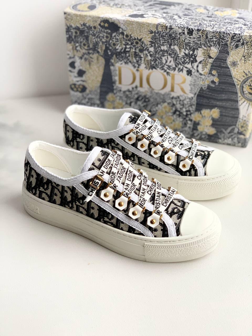 Dior Premium Low Logo White Black