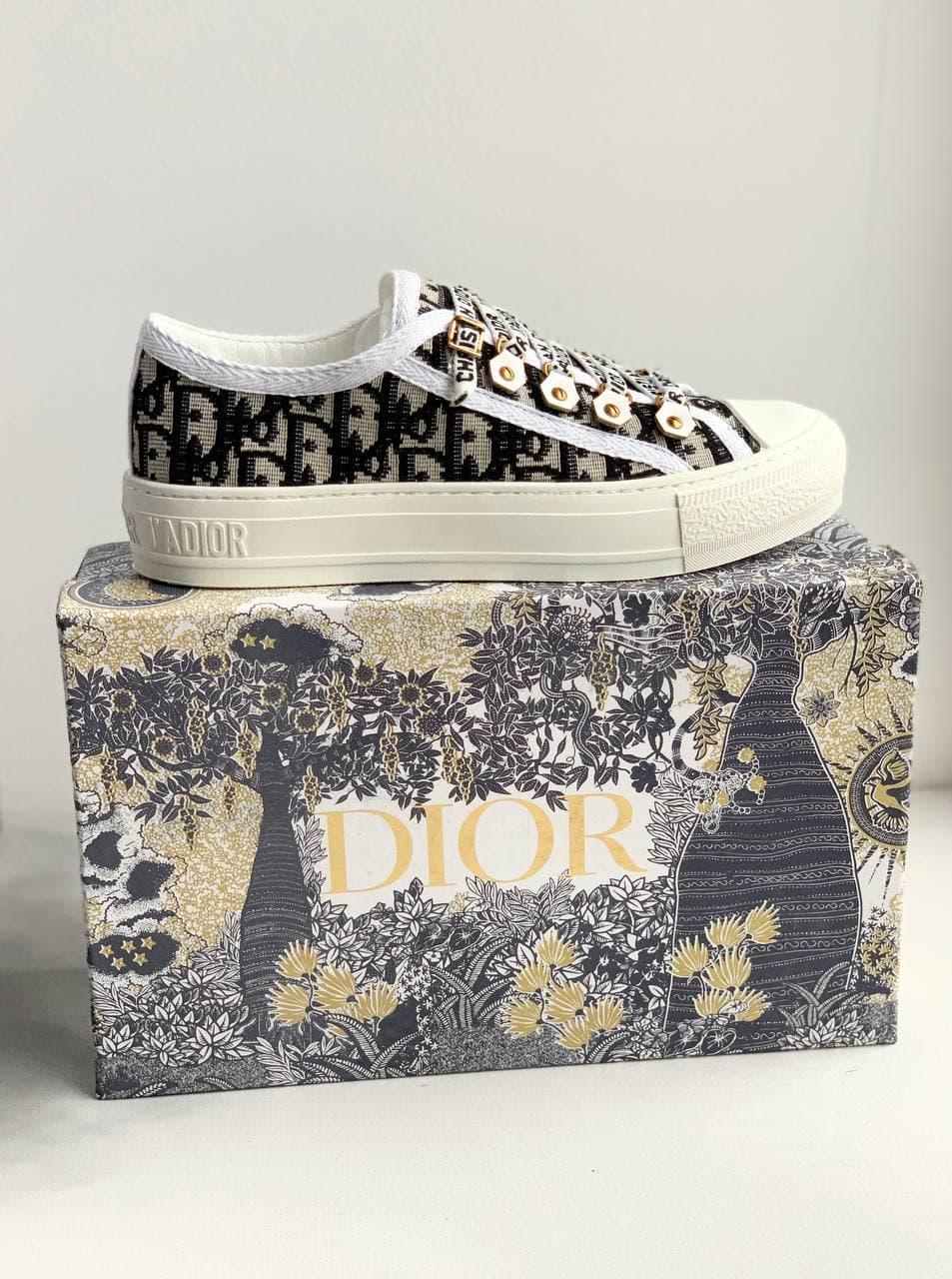 Dior Premium Low Logo White Black