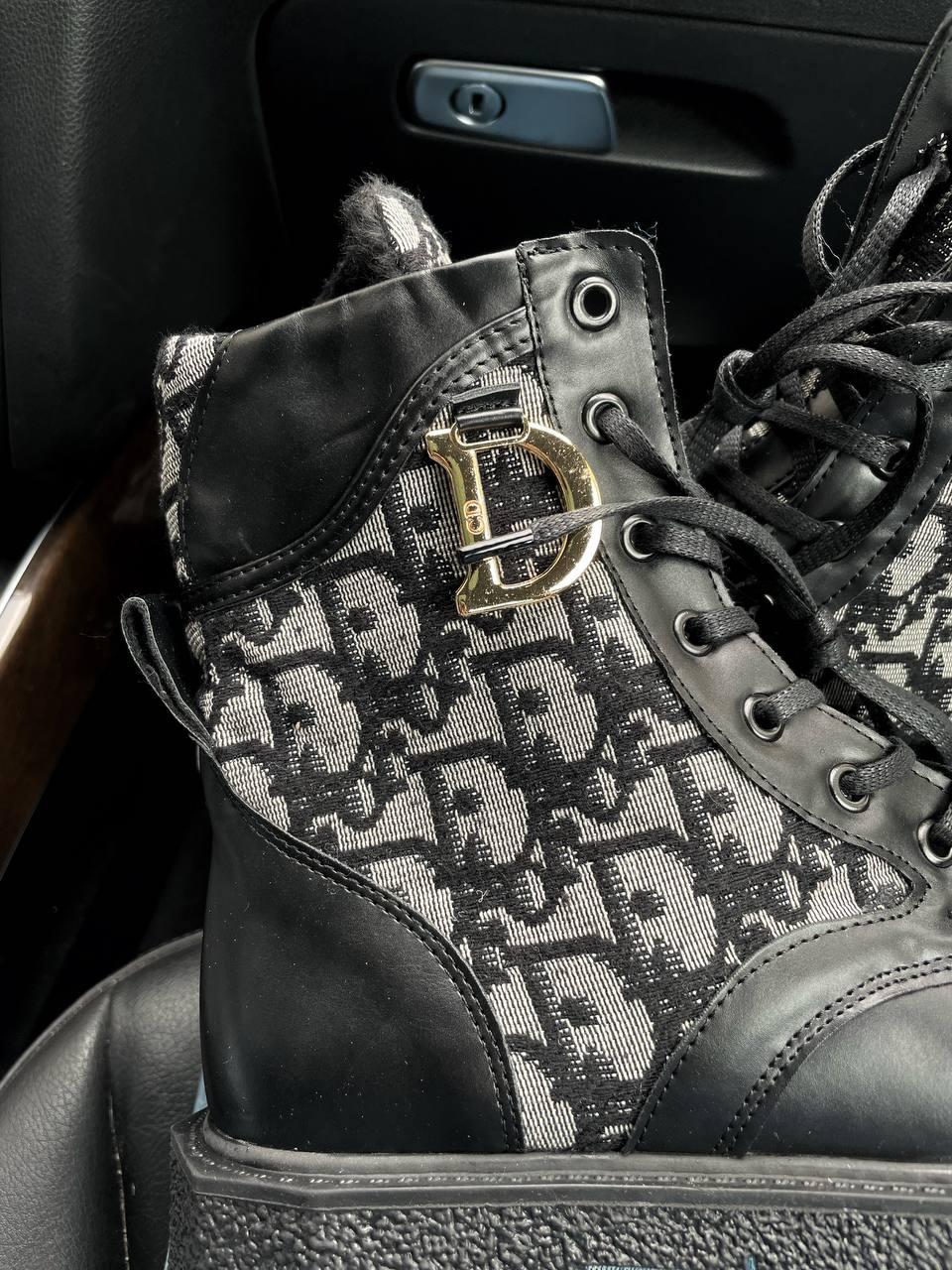 Dior Boots Black Fur