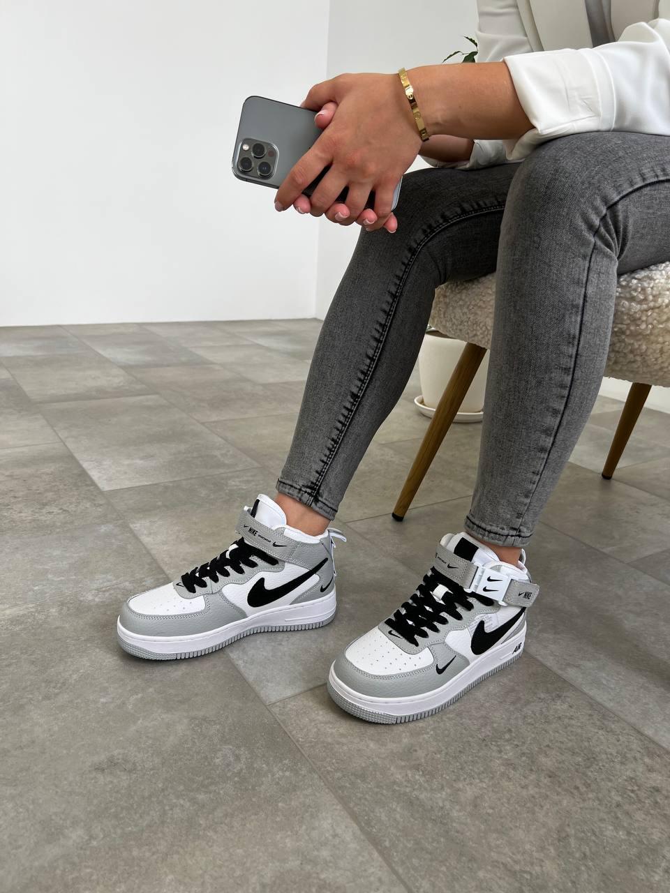 Nike Air Force Mid Utility White Gray
