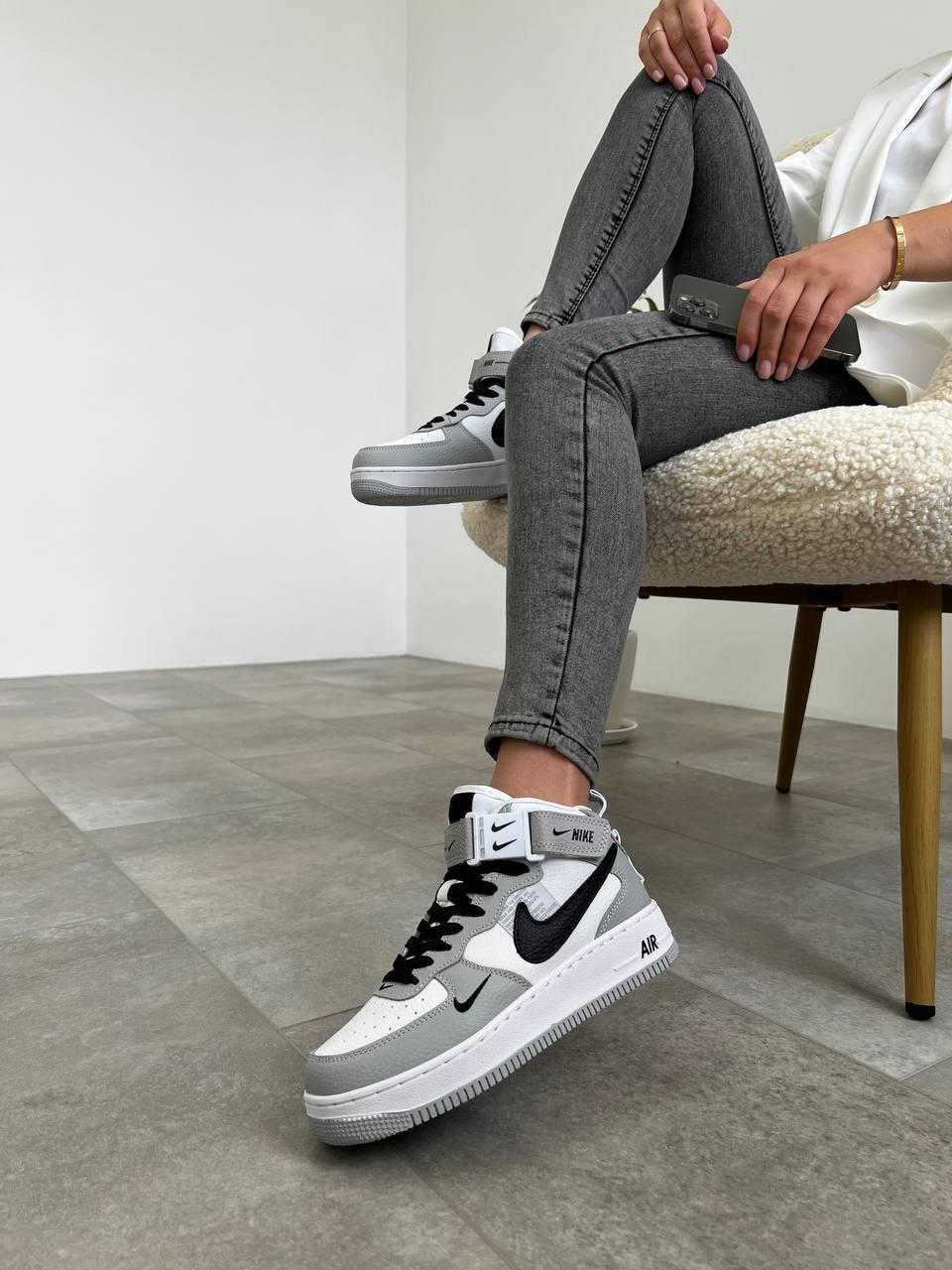 Nike Air Force Mid Utility White Gray