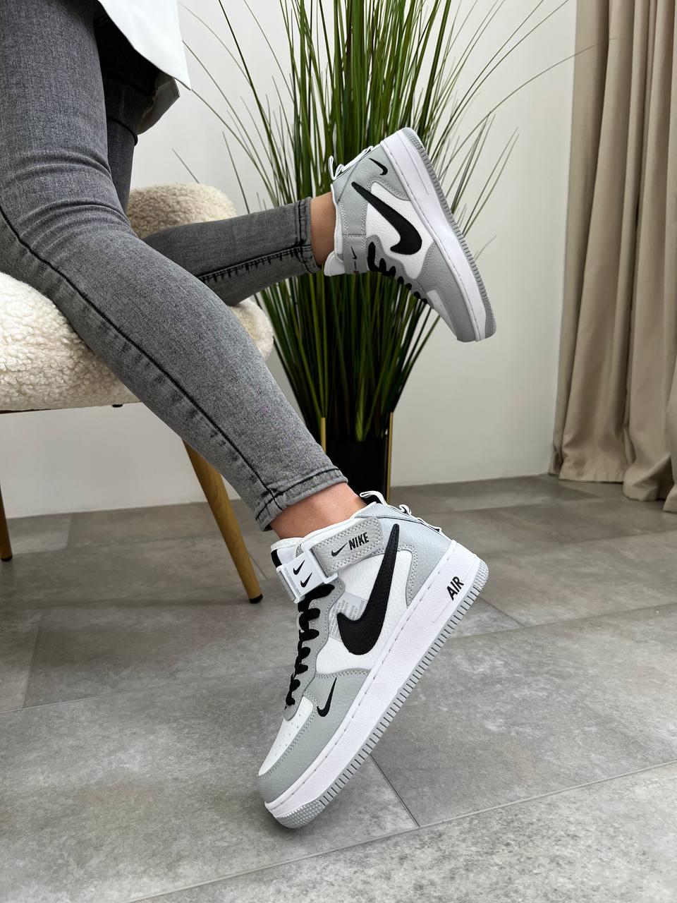 Nike Air Force Mid Utility White Gray