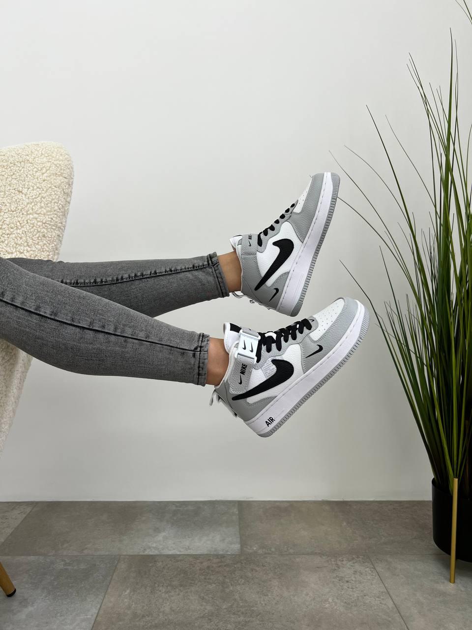 Nike Air Force Mid Utility White Gray