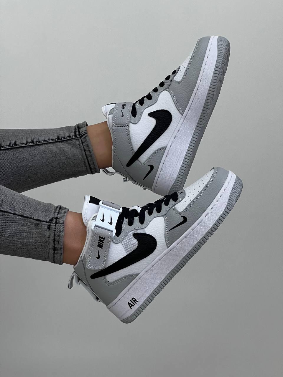 Nike Air Force Mid Utility White Gray